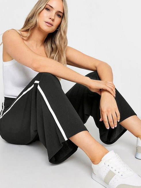 J LINE STRIPED WIDE LEG COMFY PAJAMA TROUSER